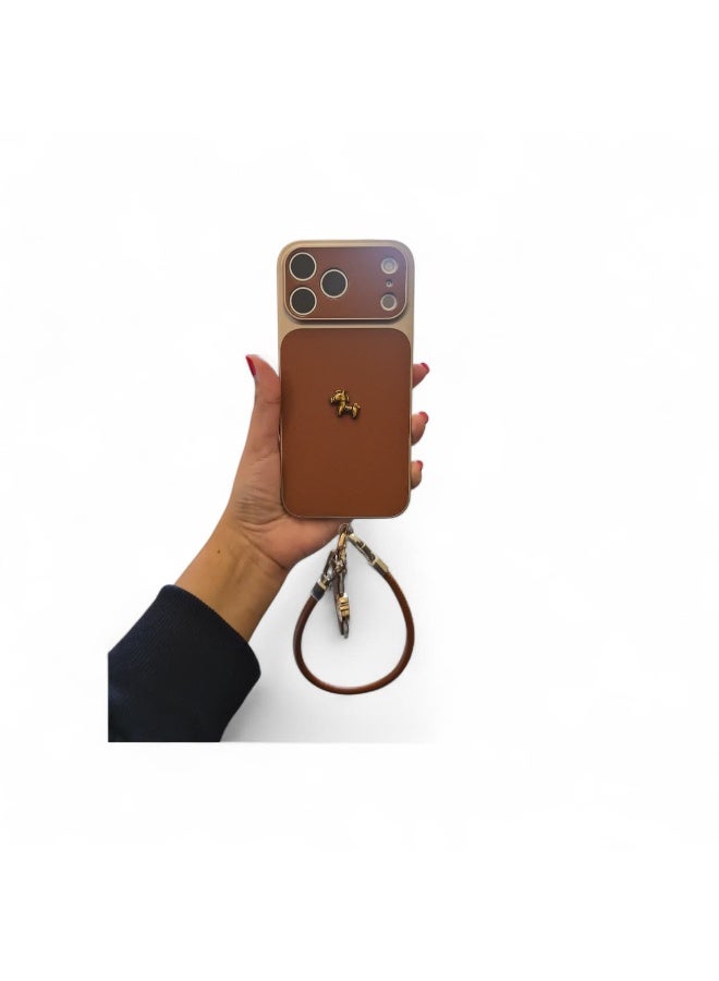 Multi Impex iPhone 17 Pro Max Luxury Small Golden Horse Phone Case - Image 2